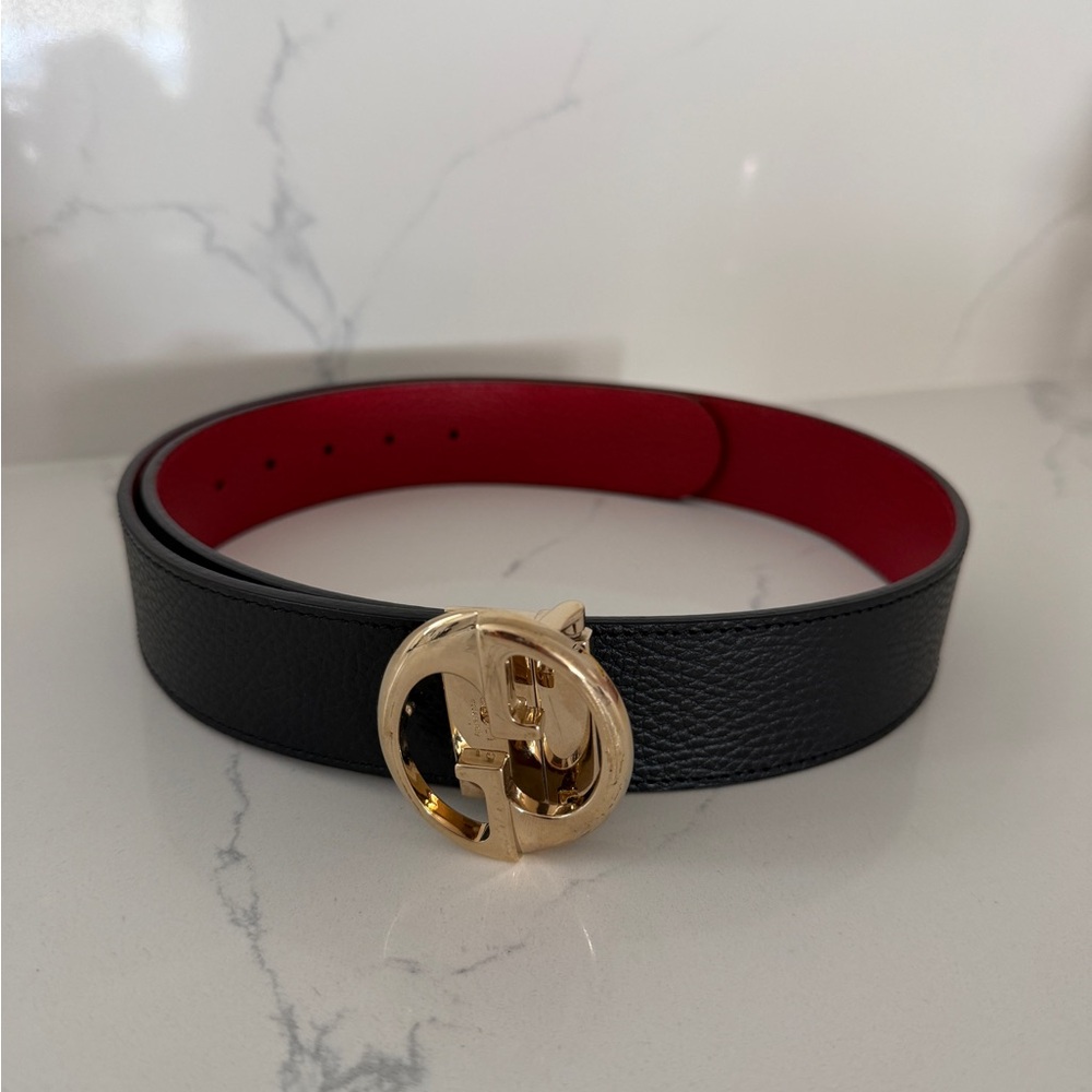 Gucci interlocking G signature reversible red and black belt - Picture 6 of 7